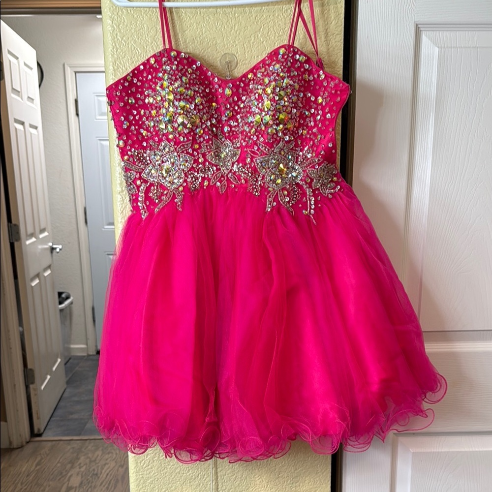 Elegant Pink Kids Dress with Sparkling Accents